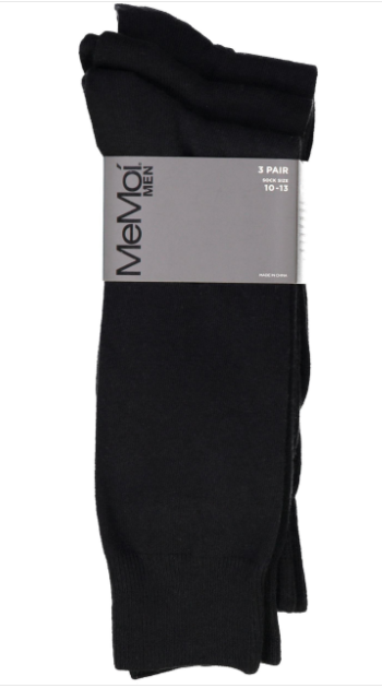 Mens Classic Crew Socks - 3 Pack (Flat)