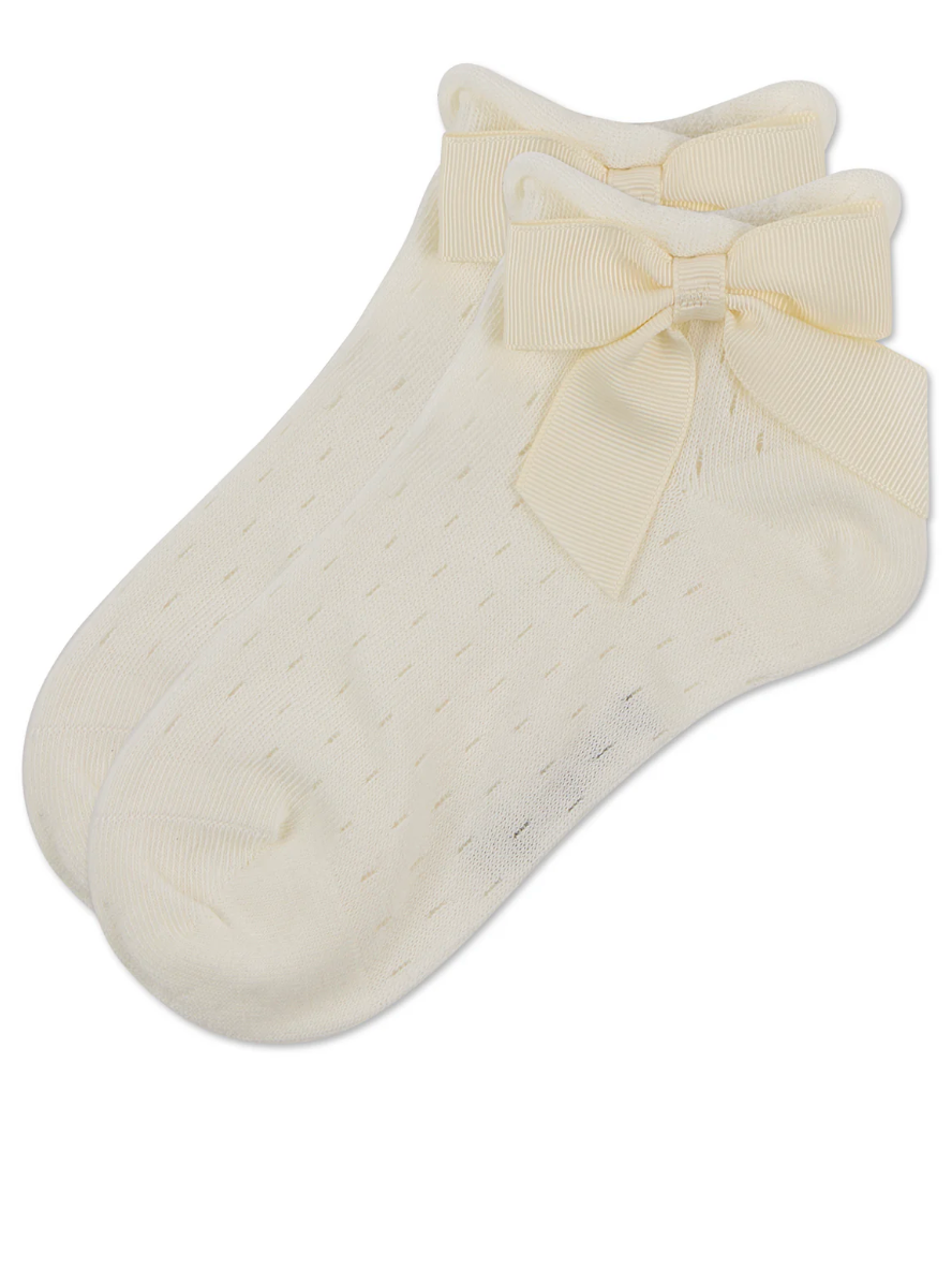 Girls Pointelle Soft Stretch Cotton Anklet Sock