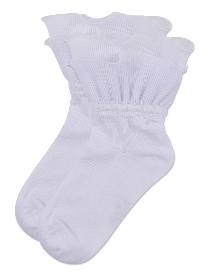 Girls' Dual Layer Ruffle Anklet Sock