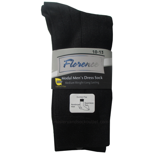 Mens Modal Dress Sock - Medium Weight - Long Lasting