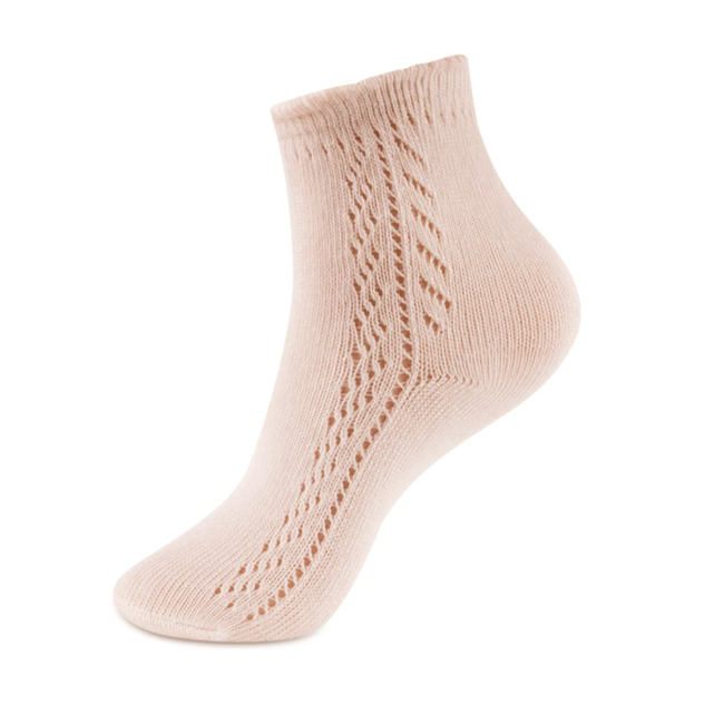 Girls Crochet Mid Calf Socks