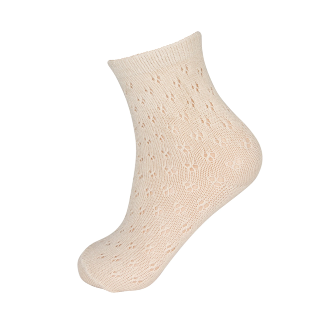 Girls Vintage Crochet Mid Calf Socks