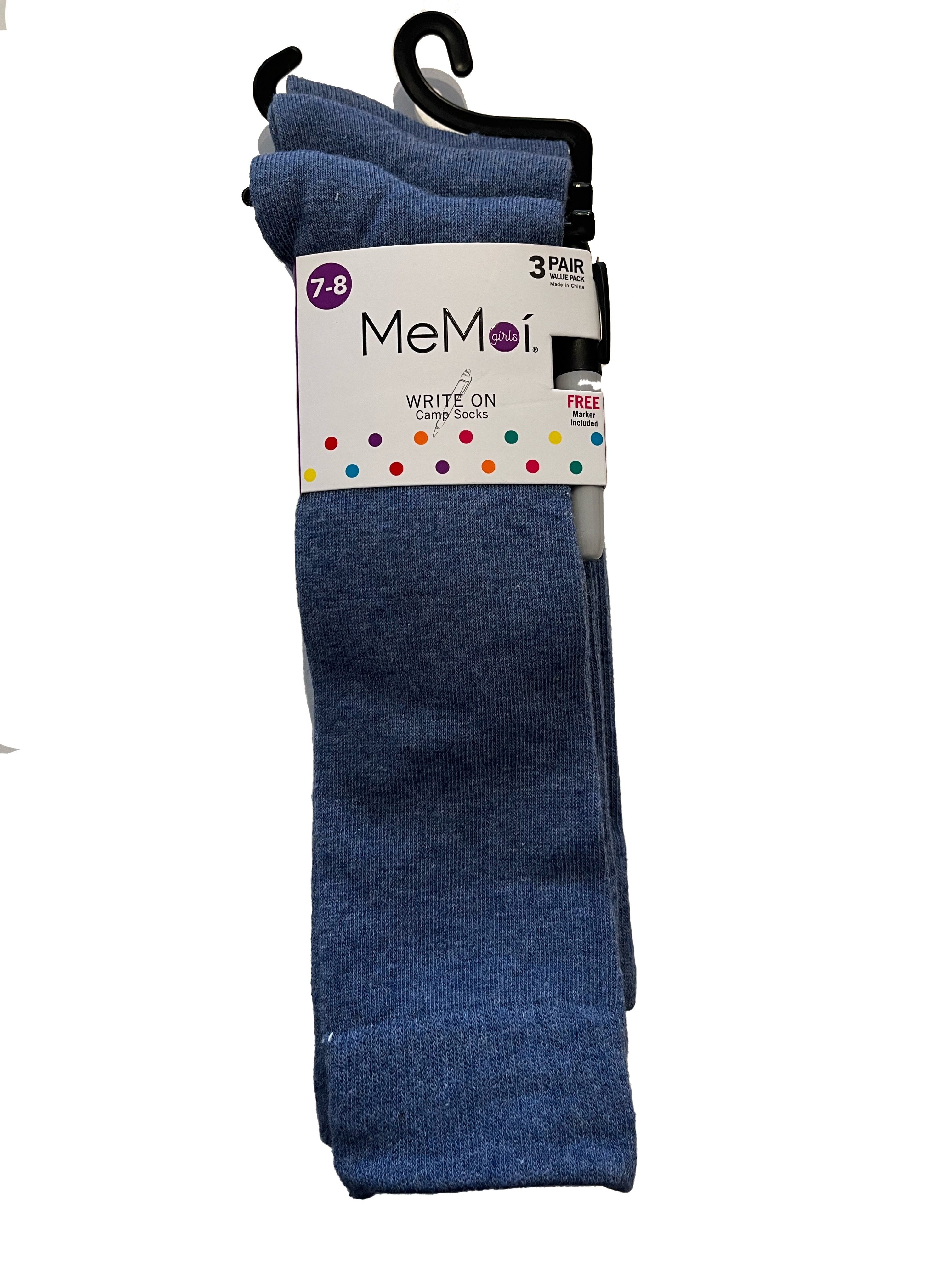 Write On Camp Kids Knee High Socks 3-Pack