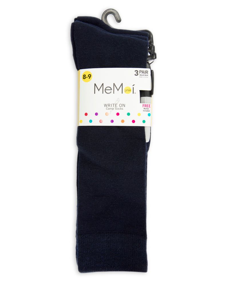 Write On Camp Kids Knee High Socks 3-Pack