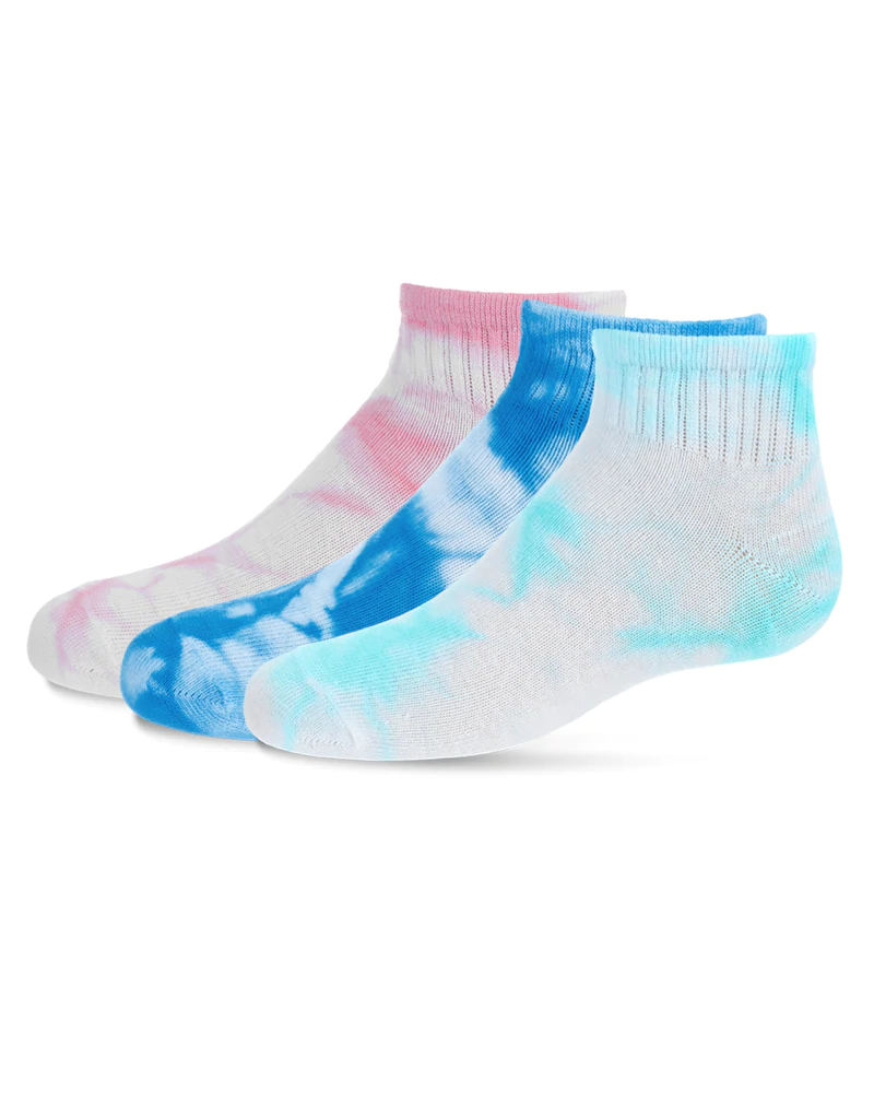 Tie Dye Ankle Socks - 3 Pack