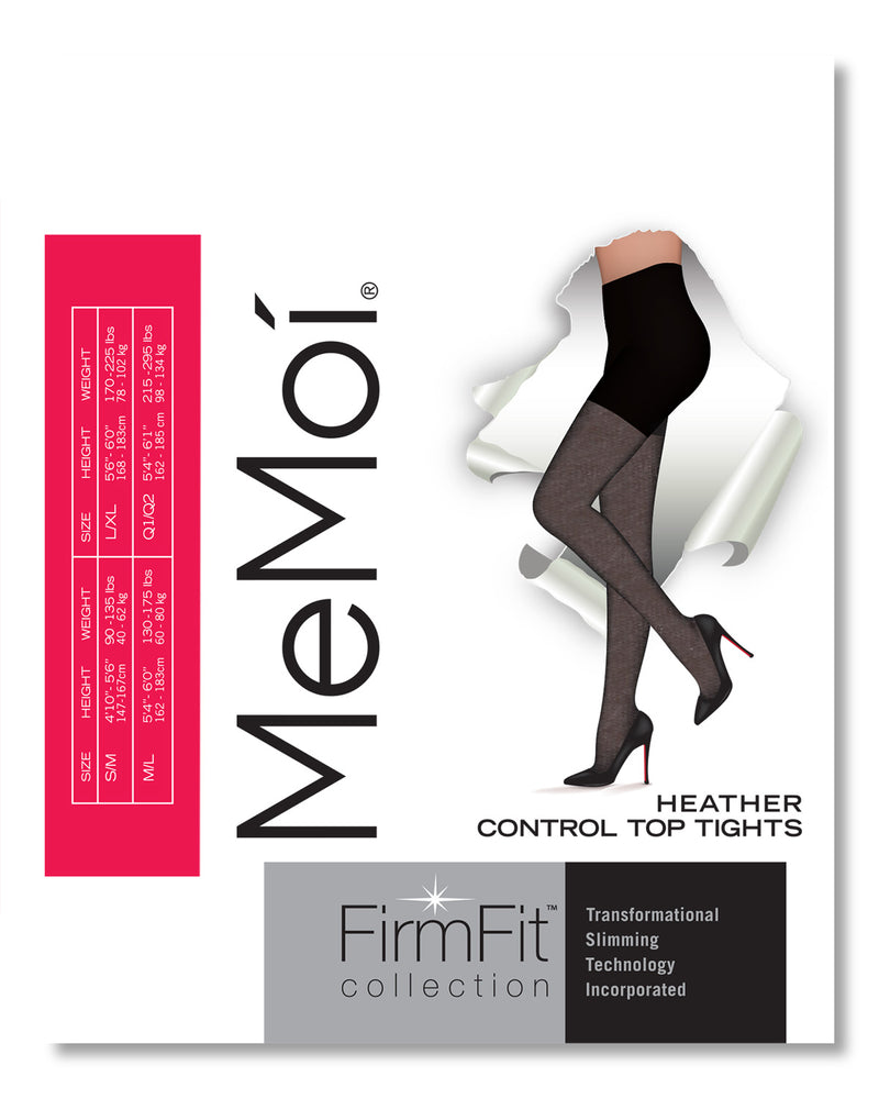 Womens Firmfit Heather Control Top Tights