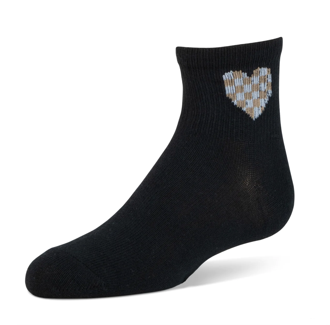 Zubii Girls Checkered Heart Ankle Socks