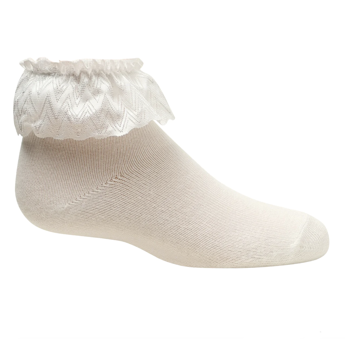 Zubii Textured Ruffle Ankle Socks