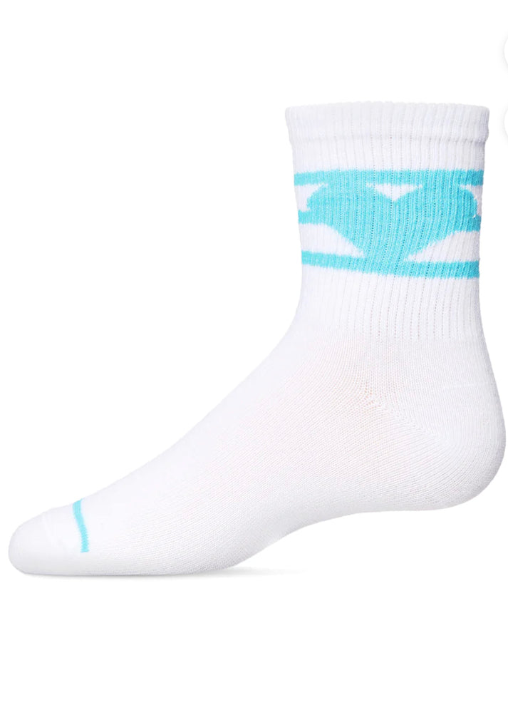 Girls Sweetheart Cotton Blend Crew Socks